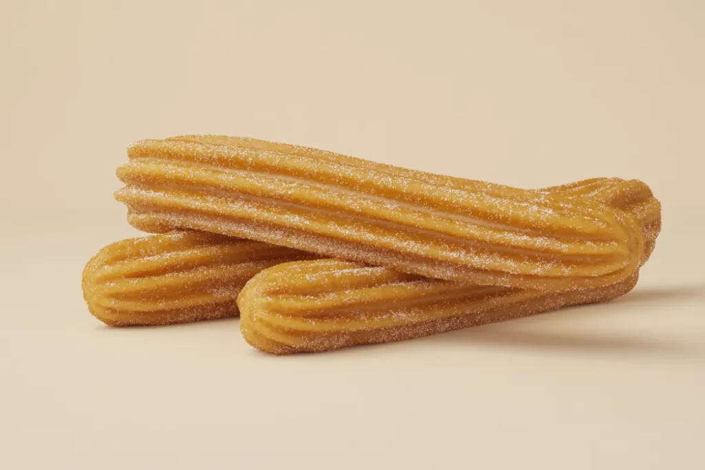 Crispy churros on a plate with sugar dusting, representing the question of whether churros are unhealthy.