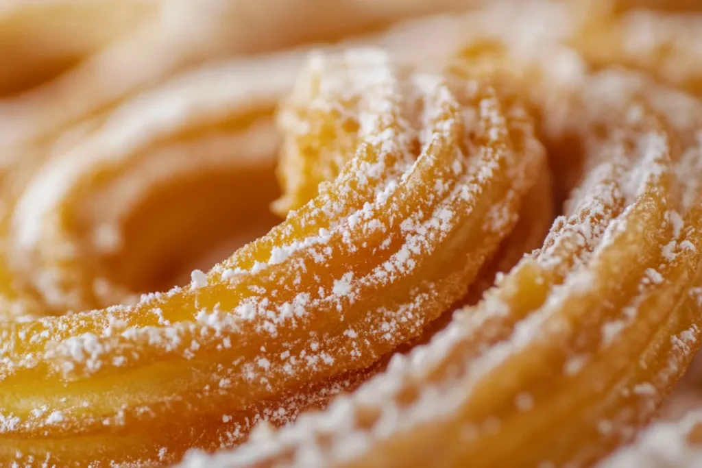 Crispy churros on a plate with sugar dusting, representing the question of whether churros are unhealthy.