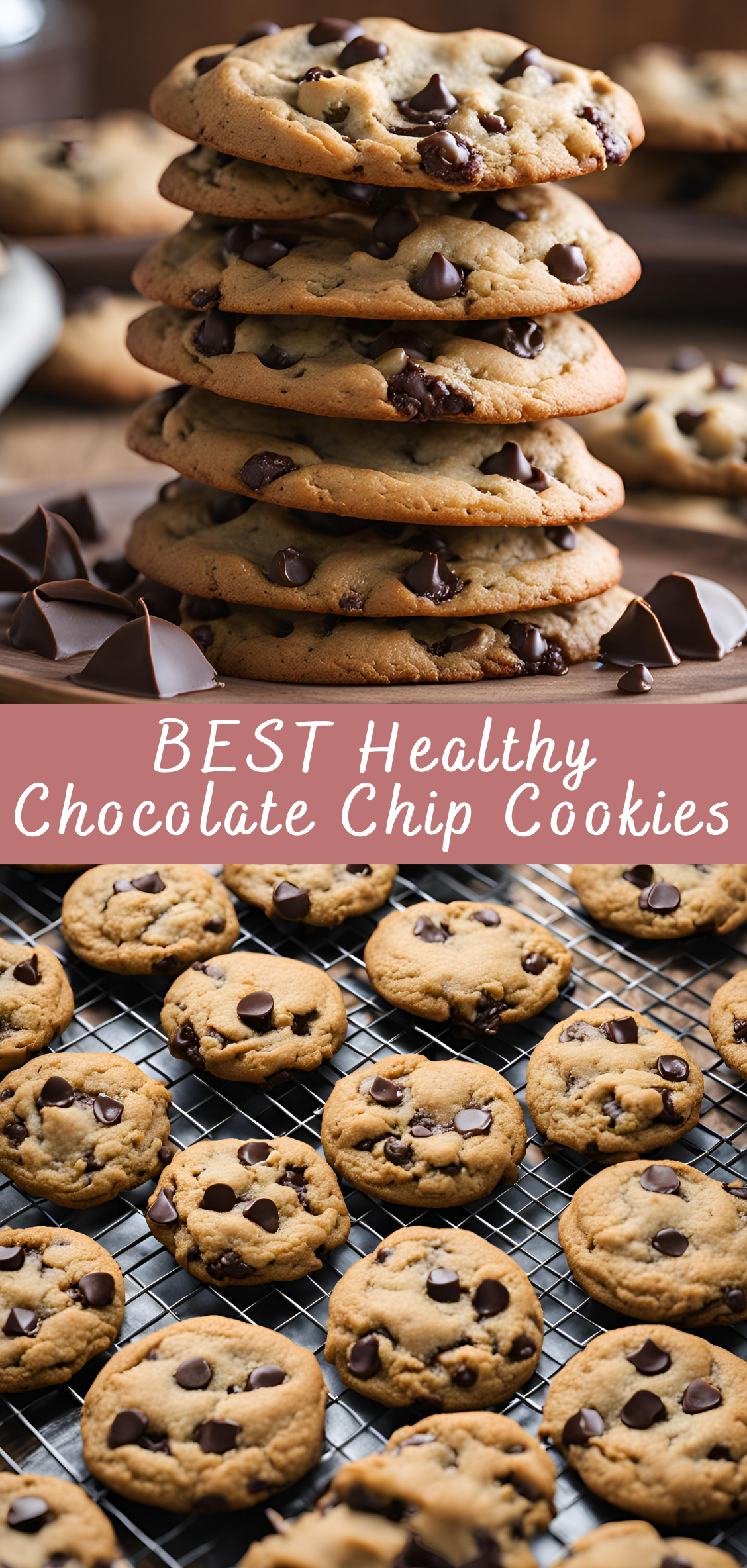 BEST Healthy Chocolate Chip Cookies Recipe