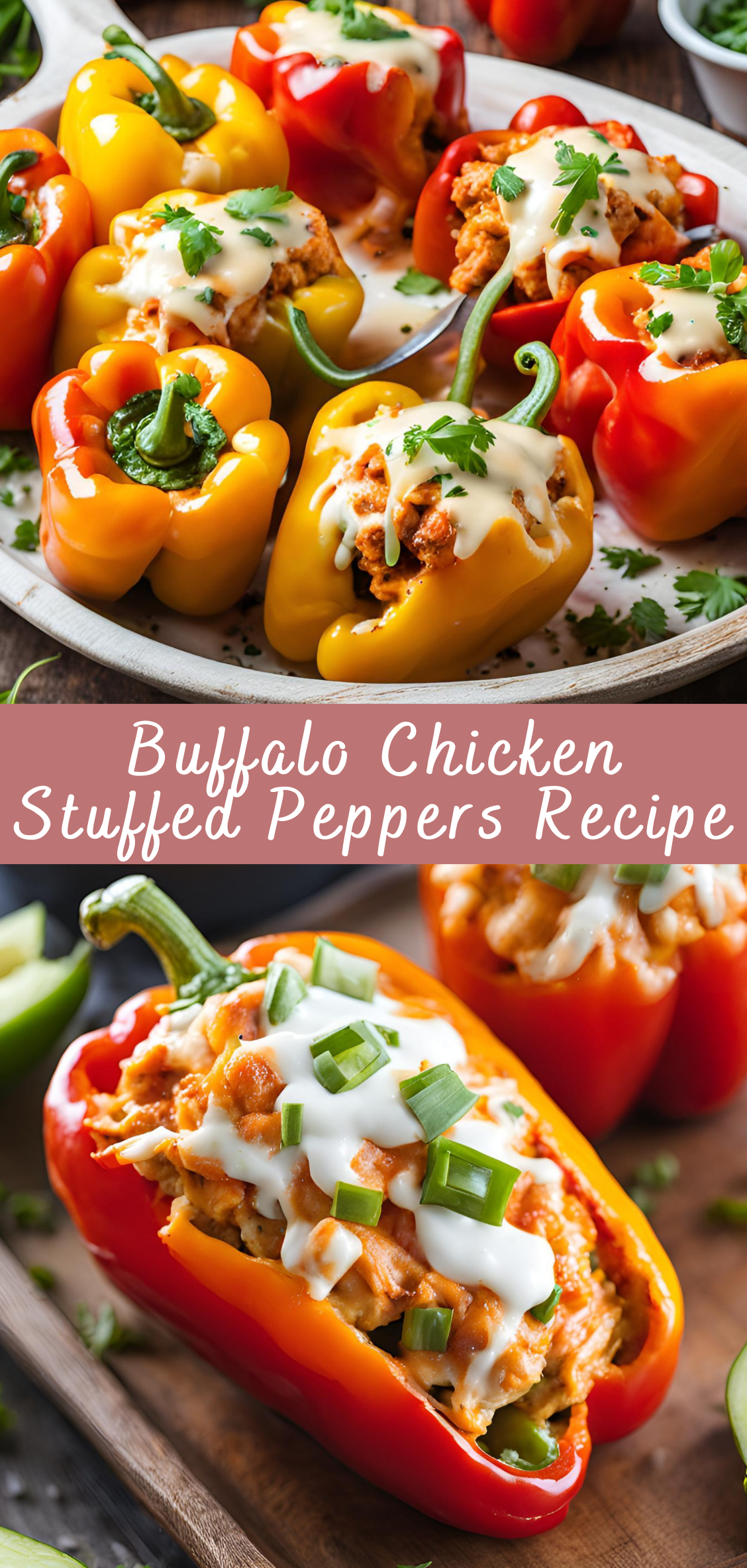 Buffalo Chicken Stuffed Peppers Recipe