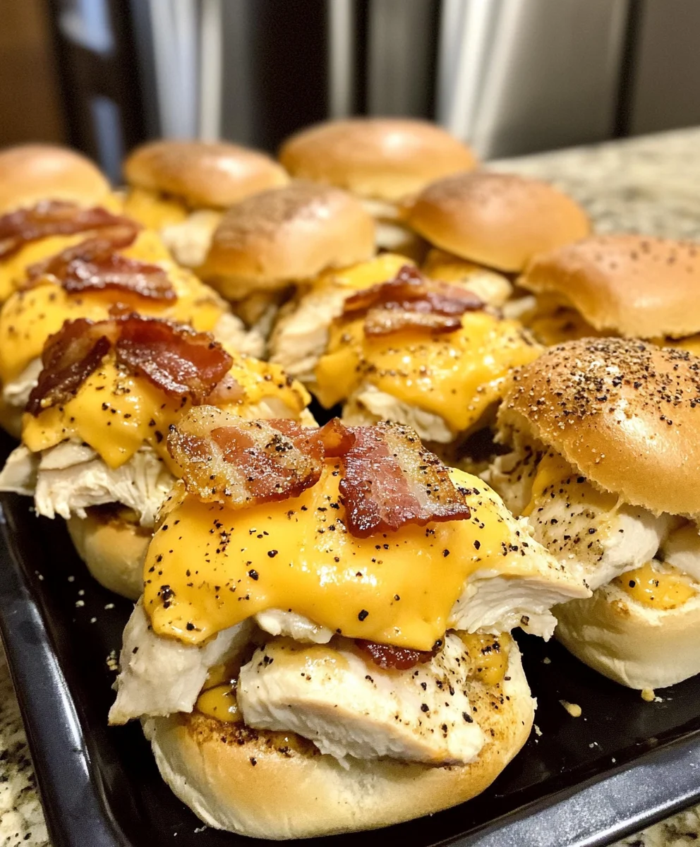 Chicken Bacon Ranch Sliders