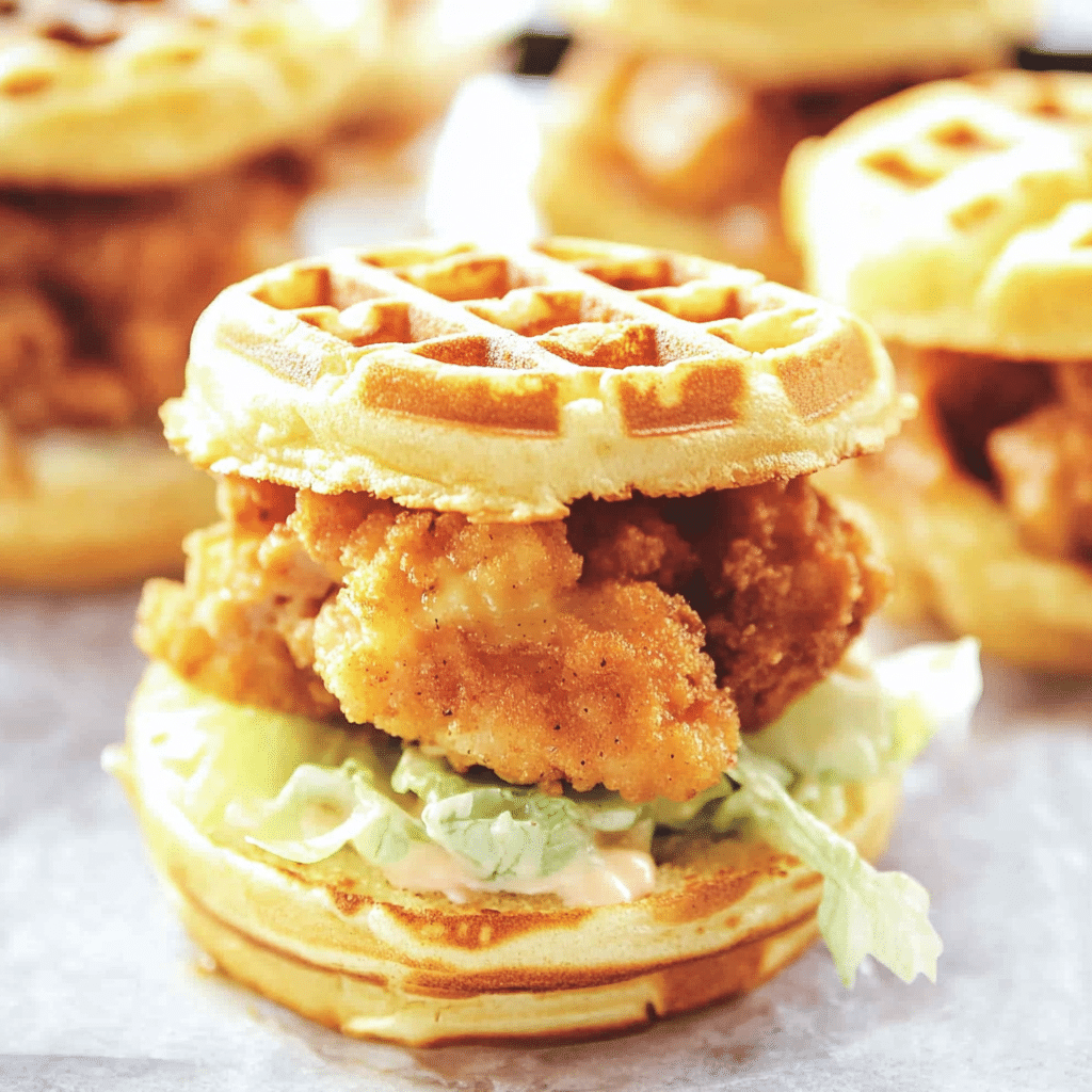 Chicken & Waffle Sliders Recipe