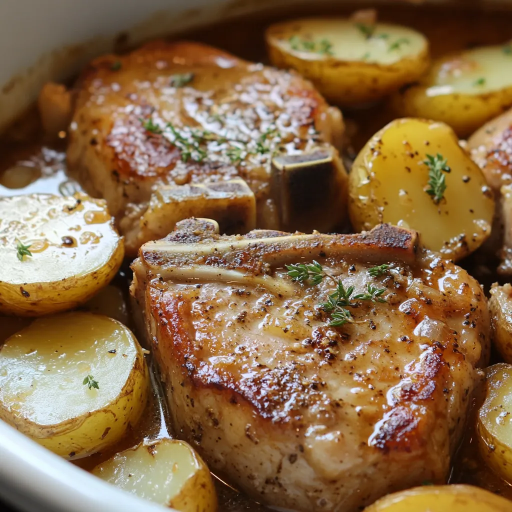 Crock Pot Pork Chops and Potatoes