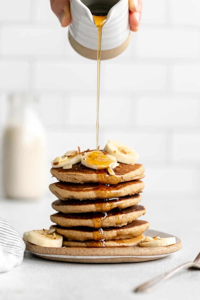 Gluten Free Banana Pancakes - Eat With Clarity