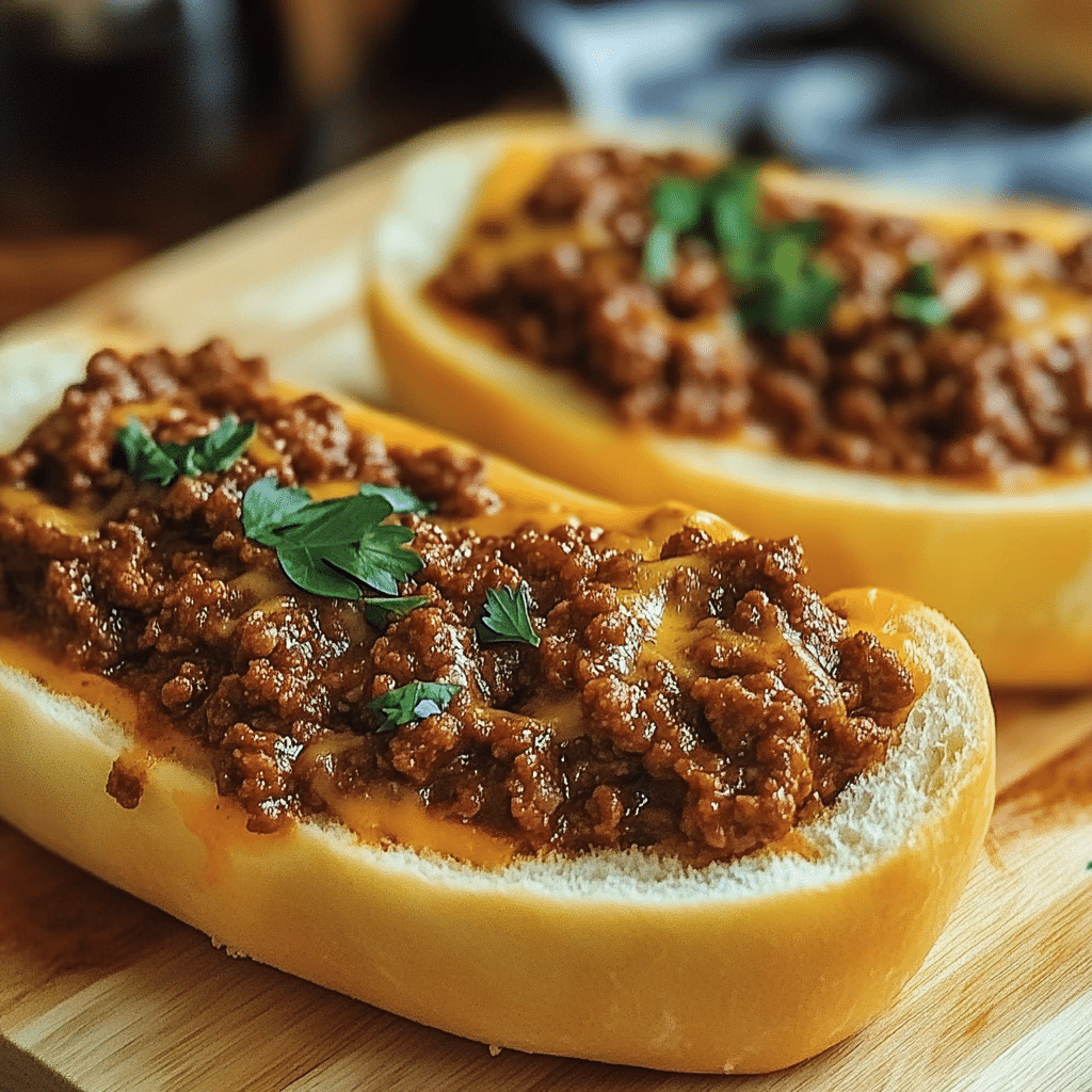 Italian Garlic Bread Sloppy Joes