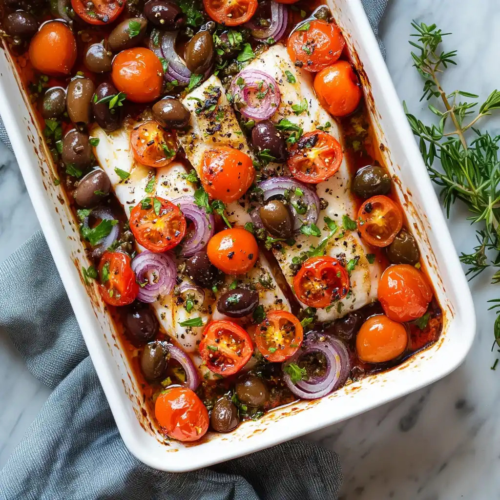 Mediterranean Baked Cod (25-Minutes)