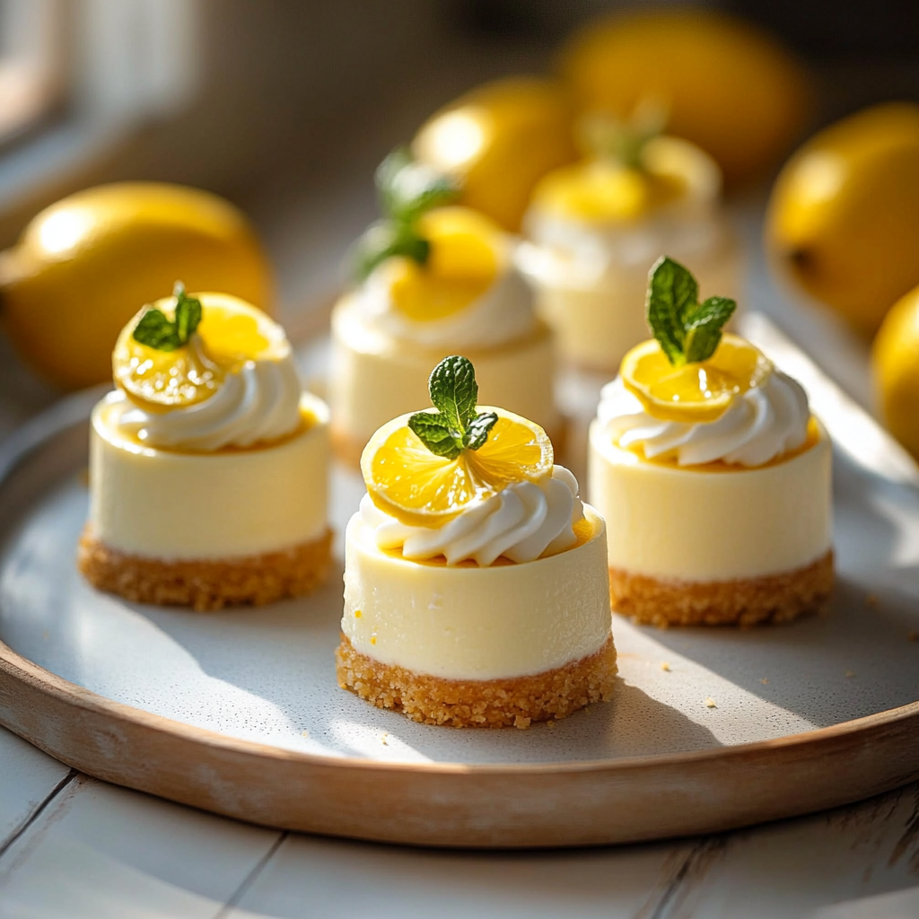 Mini Lemon Cheesecakes Recipe - Easy & Delicious