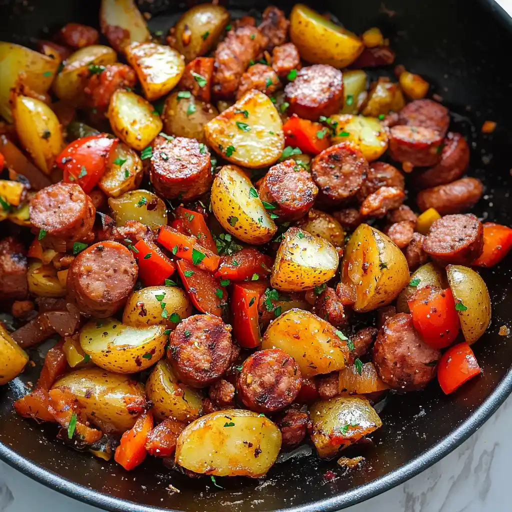 Smoked Sausage and Potatoes Skillet (30-Minutes)