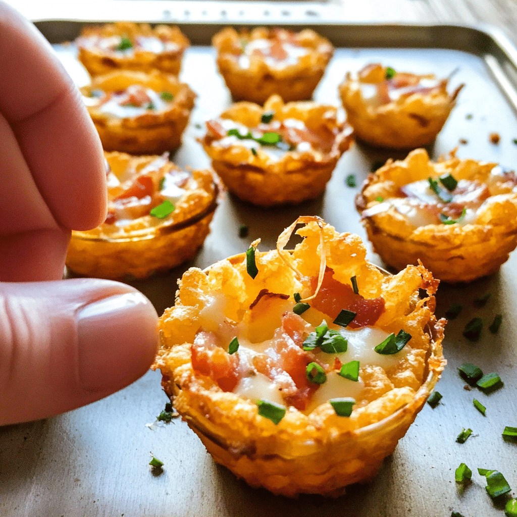 Tater Tot Appetizer Cups Recipe