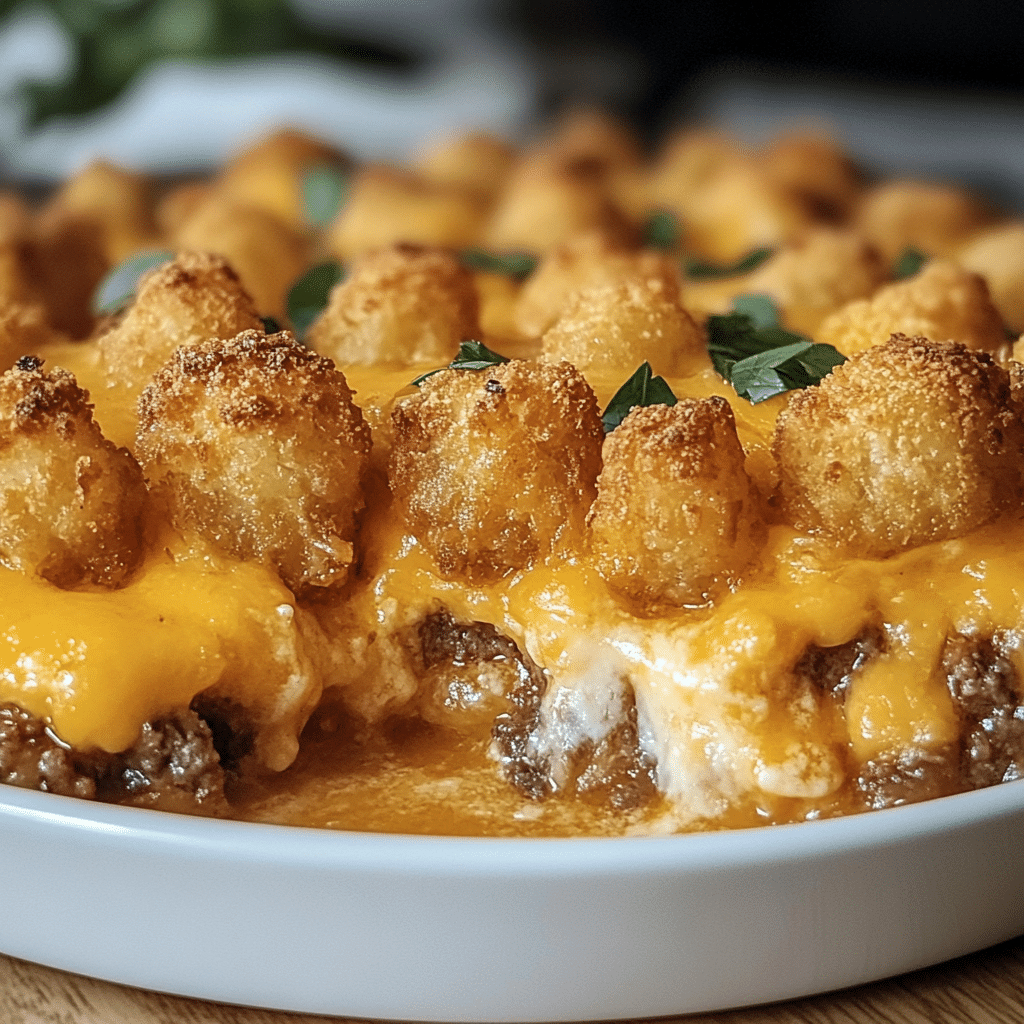 Tater Tot Casserole - Clara quick dinners