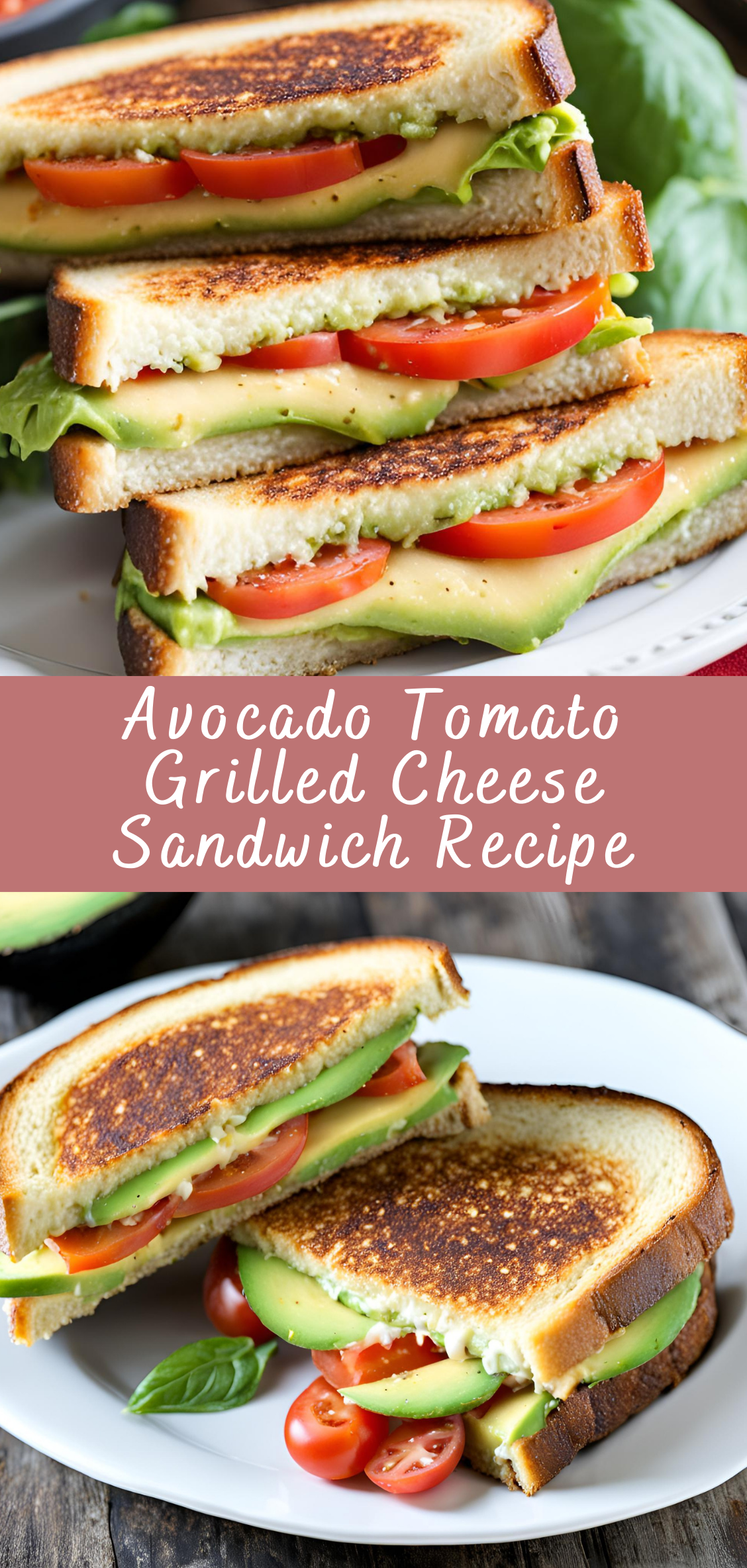 Avocado Tomato Grilled Cheese Sandwich Recipe