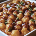 BBQ Chicken Tater Tot Casserole 