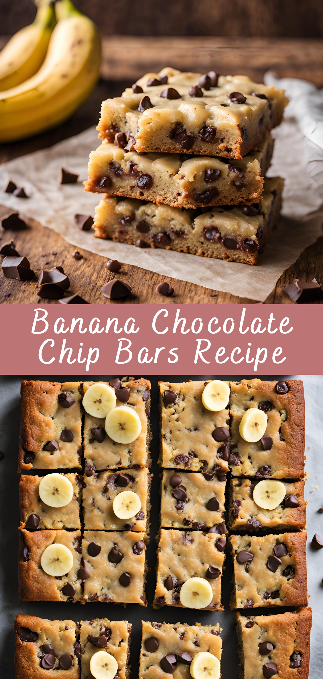 Banana Chocolate Chip Bars Recipe