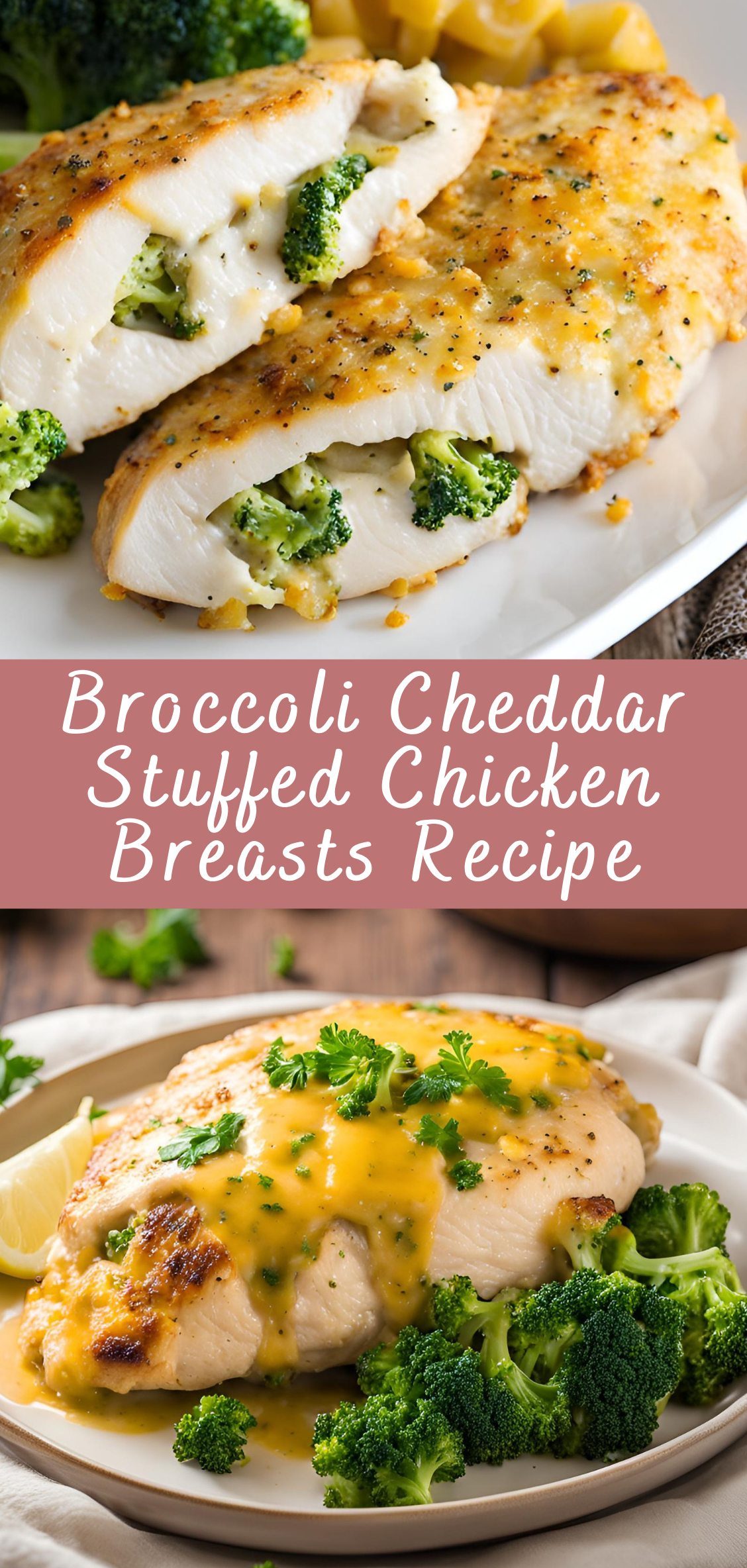 Broccoli Cheddar Stuffed Chicken Breasts Recipe