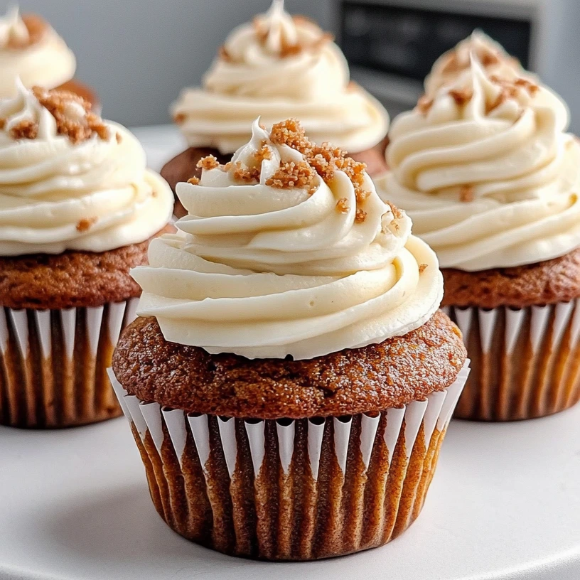 Carrot Cake Cupcakes with Cream Cheese Frosting