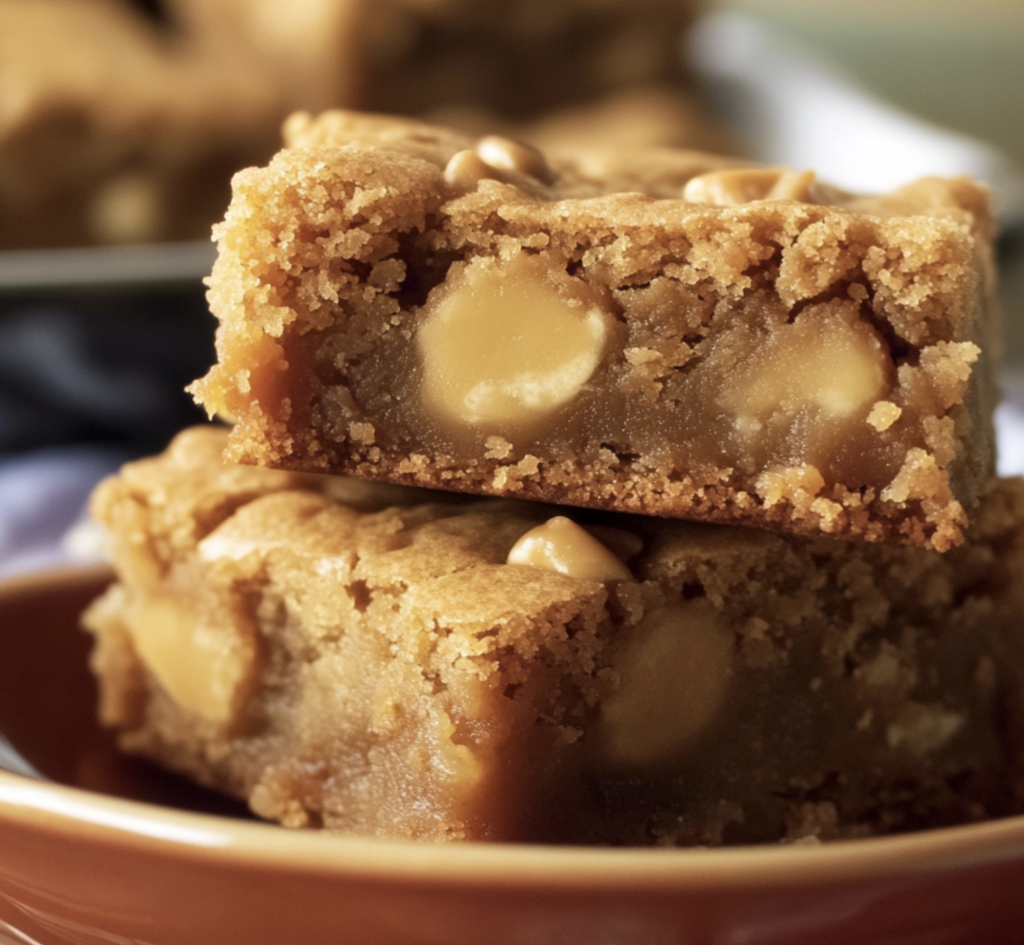 Chewy Butterscotch Blondies  - Clara quick dinners