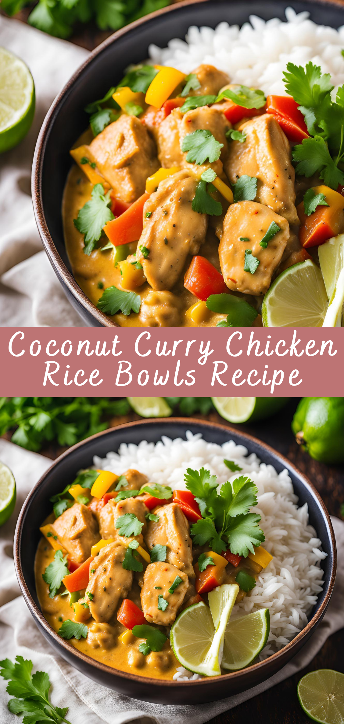 Coconut Curry Chicken Rice Bowls Recipe