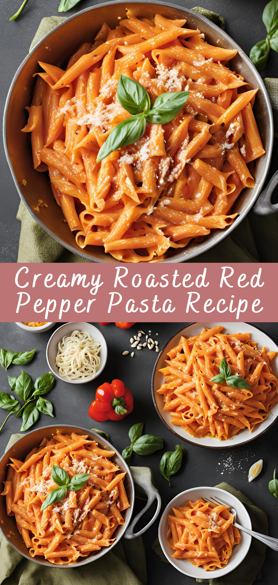 Creamy Roasted Red Pepper Pasta Recipe