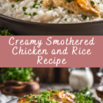 Creamy Smothered Chicken and Rice Recipe