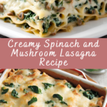 Creamy Spinach and Mushroom Lasagna Recipe