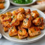 Crispy Air Fryer Honey Garlic Salmon Bites (20-Minutes)