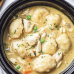 Crockpot Chicken and Dumplings - Clara quick dinners