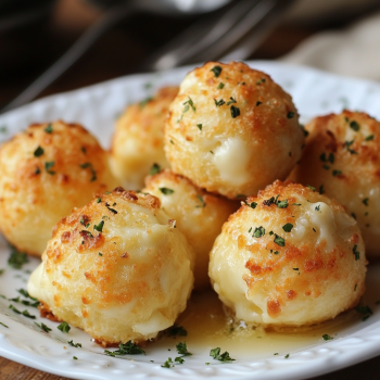 Delicious Garlic Butter Cheese Balls with Pillsbury Biscuits