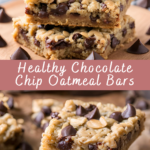 Healthy Chocolate Chip Oatmeal Bars Recipe