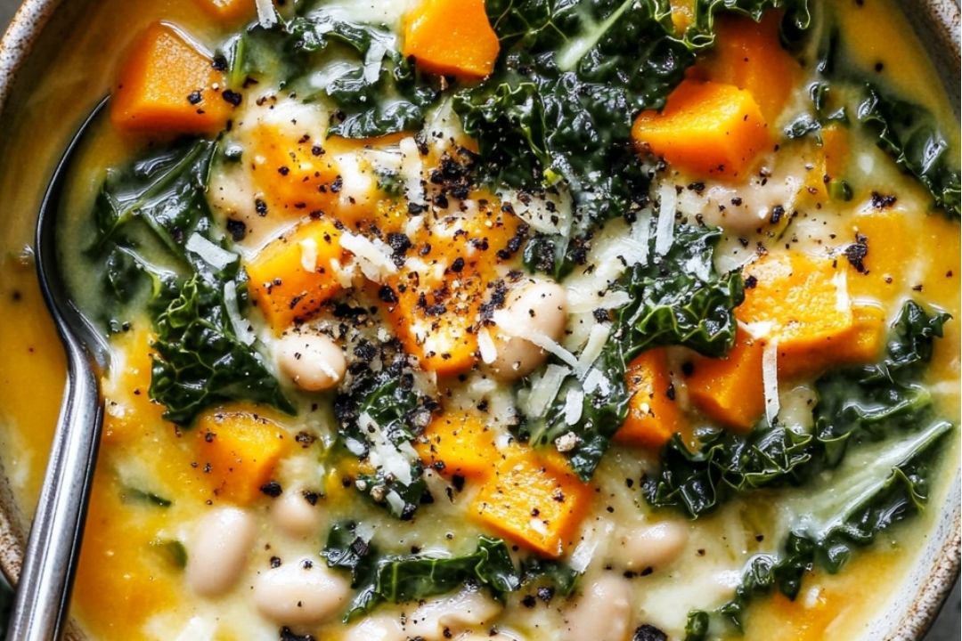 Hearty Butternut Squash, Kale, and White Bean Soup: A Cozy, Nutritious Bowl