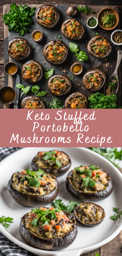 Keto Stuffed Portobello Mushrooms Recipe