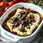 Mediterranean Baked Feta with Olives and Sun-Dried Tomatoes