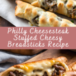 Philly Cheesesteak Stuffed Cheesy Breadsticks Recipe