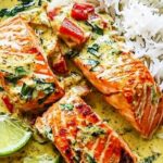 Salmon in Coconut Lime Indian Curry