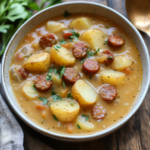 Slow Cooker Cajun Potato Soup with Andouille Sausage: A Hearty Delight