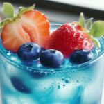 Strawberry Blue Lagoon Cocktail | JustWorthi