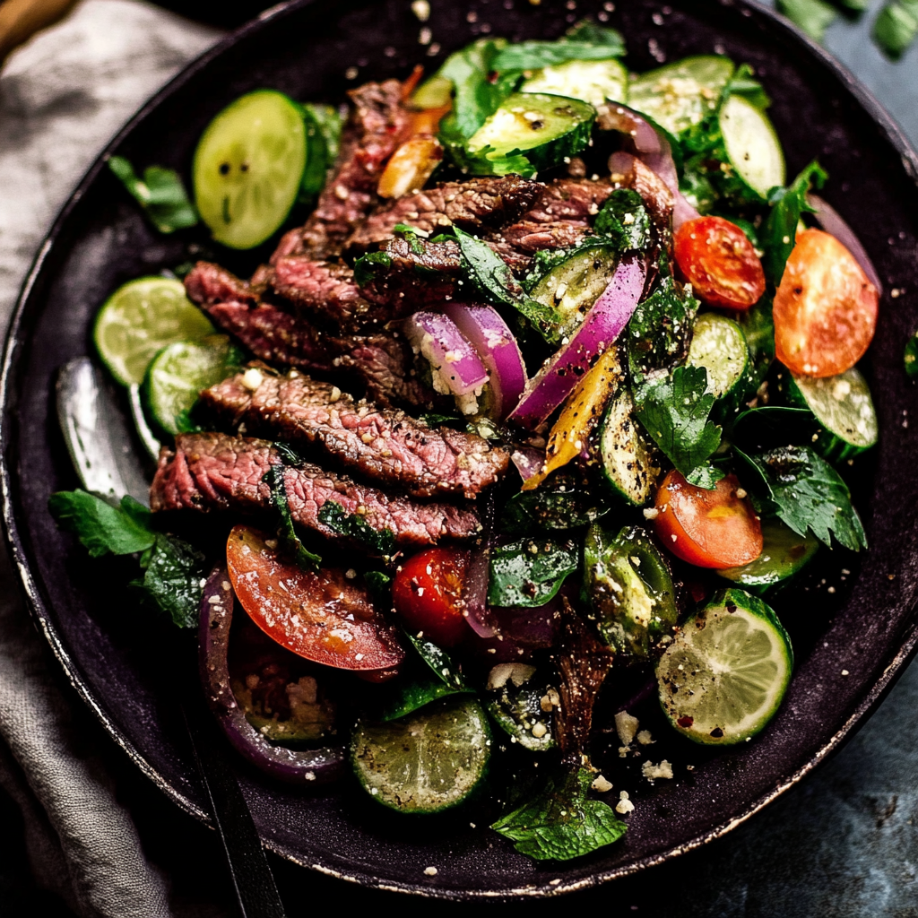 Thai Beef Salad Recipe (Yum Nua)